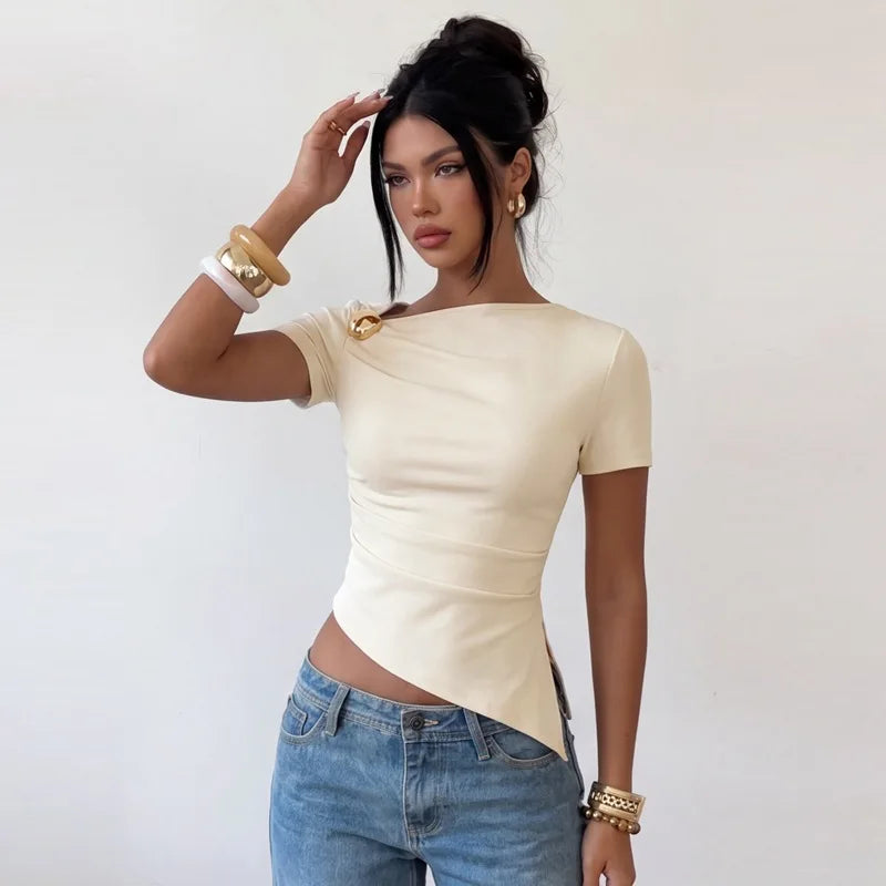 טופ שרוול קצר דגם Rosie