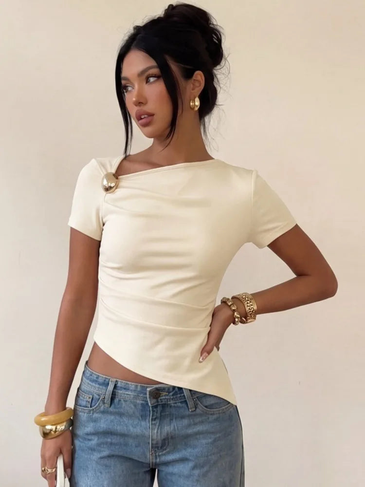 טופ שרוול קצר דגם Rosie